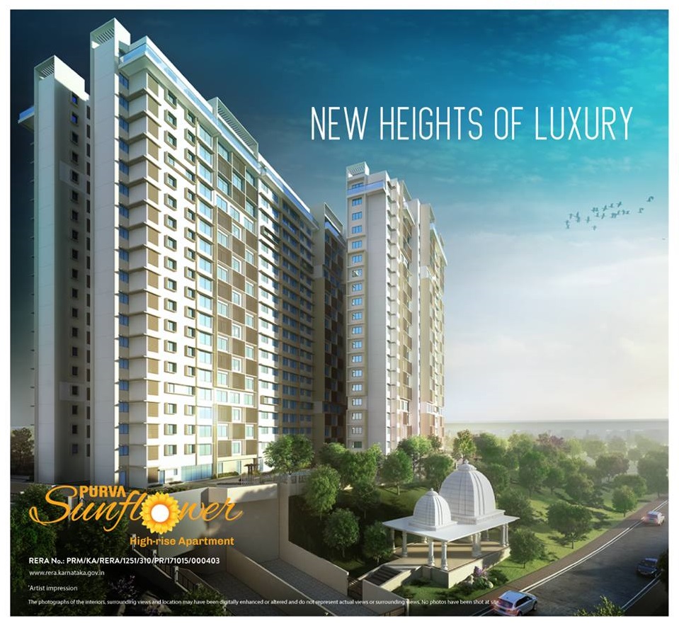 Book luxury apartments nestled in beautifully crafted high-rise towers at Purva Sunflower in Bangalore Update